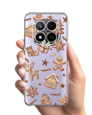 Etui do Xiaomi Redmi Note 14 Pro 4G przeźroczyste, silikonowe Flexi, Magia pierniczków