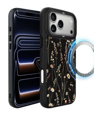 Etui do iPhone 17 Pro IBIZU DropGuard Matt z MagSafe, Pastel Bloom, Północny ogród