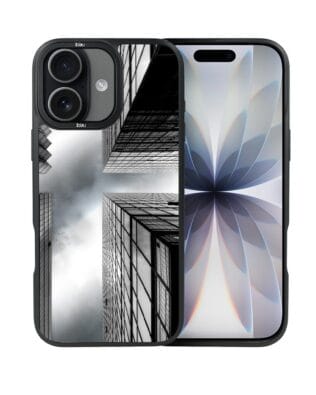 Etui do iPhone 17 IBIZU DropGuard Matt z MagSafe, Noir City, Drapacze chmur