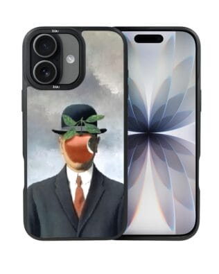 Etui do iPhone 17 IBIZU DropGuard Matt z MagSafe, Rene Magritte, syn człowieczy
