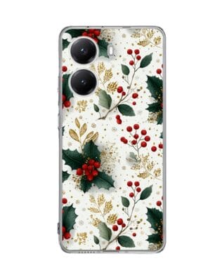 Etui do Xiaomi POCO X7 Pro przeźroczyste, silikonowe Flexi, Przytulne święta, Ozdoby świąteczne