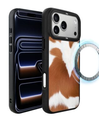Etui do iPhone 17 Pro IBIZU DropGuard Matt z MagSafe, Zew Natury, Alpejska krowa