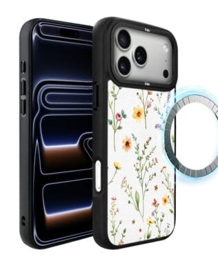Etui do iPhone 17 Pro IBIZU DropGuard Matt z MagSafe, Pastel Bloom, Letni bukiet