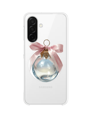 Etui do Samsung Galaxy A26 5G z MagSafe przeźroczyste, silikonowe Flexi, Przytulne święta, Kryształowa bombka