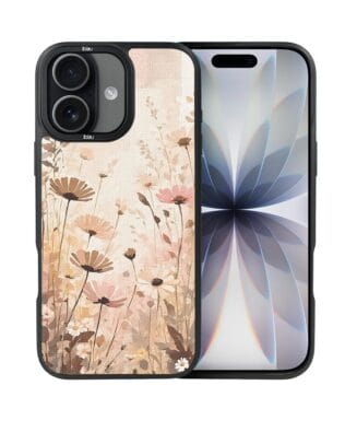 Etui do iPhone 17 IBIZU DropGuard Matt z MagSafe, Boho, Kwiatowa łąka