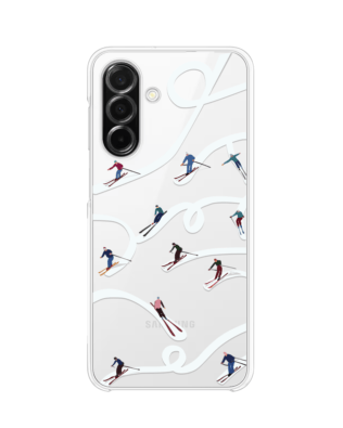 Etui do Samsung Galaxy A26 5G przeźroczyste, silikonowe Flexi, Zimowa magia, Narciarskie wiraże