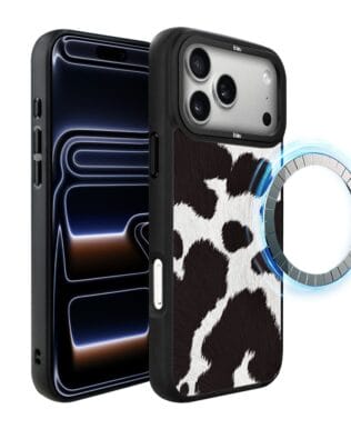 Etui do iPhone 17 Pro Max IBIZU DropGuard Matt z MagSafe, Zew Natury, Polska krowa