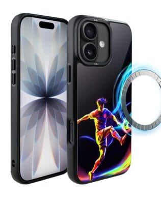 Etui do iPhone 17 IBIZU DropGuard Matt z MagSafe, #ElectroMove, W rytmie piłki nożnej