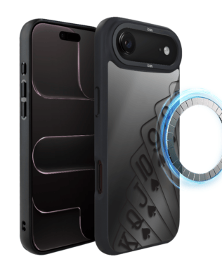 Etui do iPhone Air IBIZU DropGuard Matt z MagSafe, Midnight, Karty do gry