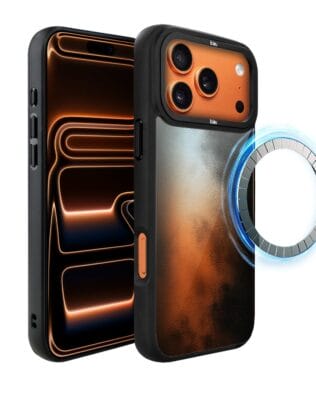 Etui do iPhone 17 Pro Max IBIZU DropGuard Matt z MagSafe, Twilight Dreams, Ember