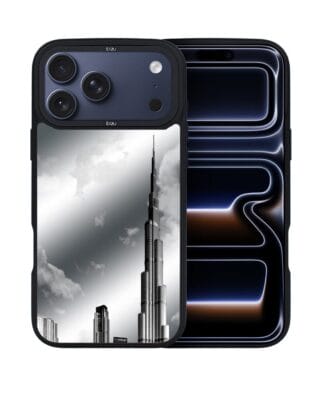 Etui do iPhone 17 Pro IBIZU DropGuard Matt z MagSafe, Noir City, Burj Khalifa