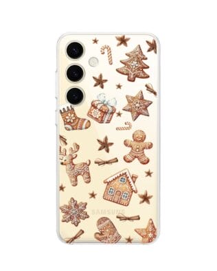 Etui do Samsung Galaxy S24 Plus przeźroczyste, silikonowe Flexi, Magia pierniczków