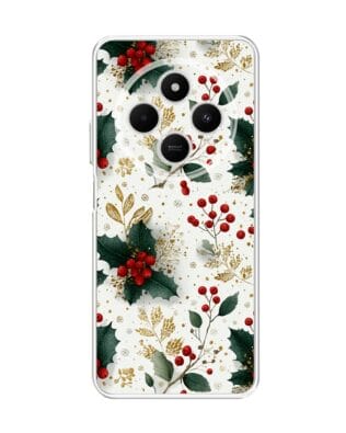 Etui do Xiaomi POCO C75 przeźroczyste, silikonowe Flexi, Przytulne święta, Ozdoby świąteczne