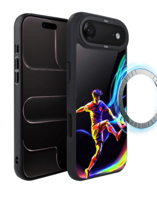 Etui do iPhone Air IBIZU DropGuard Matt z MagSafe, #ElectroMove, W rytmie piłki nożnej