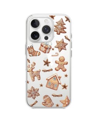 Etui do iPhone 15 Pro Max przeźroczyste, silikonowe Flexi, Magia pierniczków