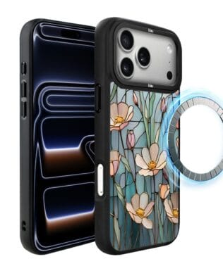 Etui do iPhone 17 Pro IBIZU DropGuard Matt z MagSafe, Barwy Szkła, Szept kwiatów polnych
