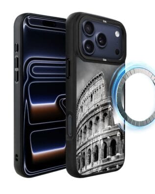 Etui do iPhone 17 Pro IBIZU DropGuard Matt z MagSafe, Noir City, Koloseum