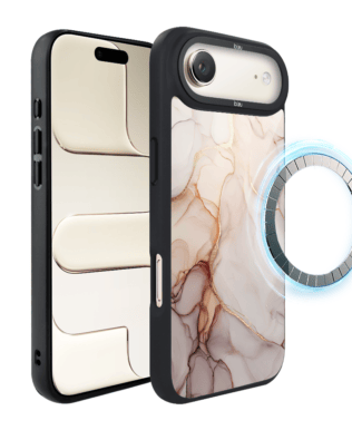 Etui do iPhone Air IBIZU DropGuard Matt z MagSafe, Ethereal Essence, Różany alabaster