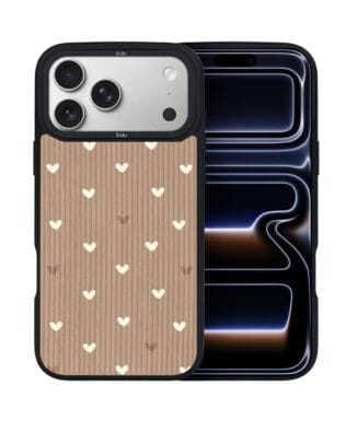 Etui do iPhone 17 Pro IBIZU DropGuard Matt z MagSafe, Boho, Pudrowe serca