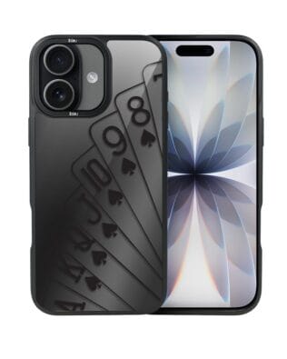 Etui do iPhone 17 IBIZU DropGuard Matt z MagSafe, Midnight, Karty do gry