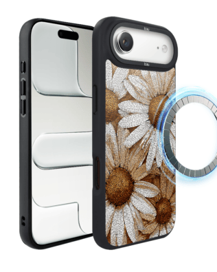 Etui do iPhone Air IBIZU DropGuard Matt z MagSafe, Modern Classics, Mozaika Rumianków