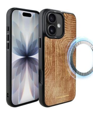 Etui do iPhone 17 IBIZU DropGuard Matt z MagSafe, Boho, Piaskowy labirynt