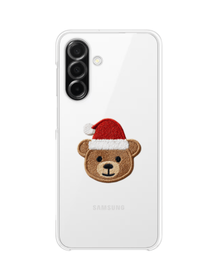 Etui do Samsung Galaxy A26 5G przeźroczyste, silikonowe Flexi, Przytulne święta, Miś mikołajek