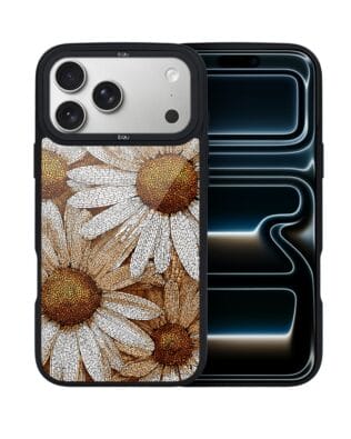 Etui do iPhone 17 Pro IBIZU DropGuard Matt z MagSafe, Modern Classics, Mozaika Rumianków