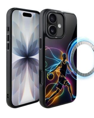 Etui do iPhone 17 IBIZU DropGuard Matt z MagSafe, #ElectroMove, Duch koszykówki