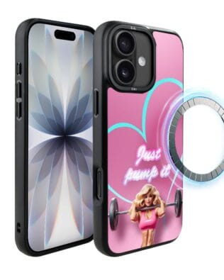 Etui do iPhone 17 IBIZU DropGuard Matt z MagSafe, #Move, Pump it love