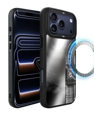 Etui do iPhone 17 Pro IBIZU DropGuard Matt z MagSafe, Noir City, Big Ben