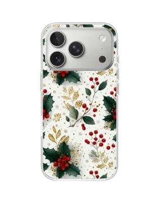 Etui do iPhone 17 Pro z MagSafe przeźroczyste, silikonowe Flexi, Przytulne święta, Ozdoby świąteczne