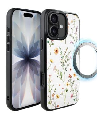 Etui do iPhone 17 IBIZU DropGuard Matt z MagSafe, Pastel Bloom, Letni bukiet