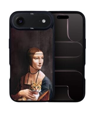 Etui do iPhone Air IBIZU DropGuard Matt z MagSafe, Leonardo Da Vinci, dama z kotem