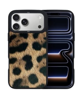 Etui do iPhone 17 Pro Max IBIZU DropGuard Matt z MagSafe, Zew Natury, Lampart