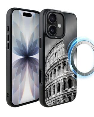 Etui do iPhone 17 IBIZU DropGuard Matt z MagSafe, Noir City, Koloseum