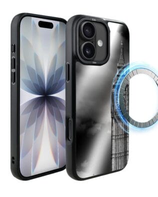 Etui do iPhone 17 IBIZU DropGuard Matt z MagSafe, Noir City, Big Ben