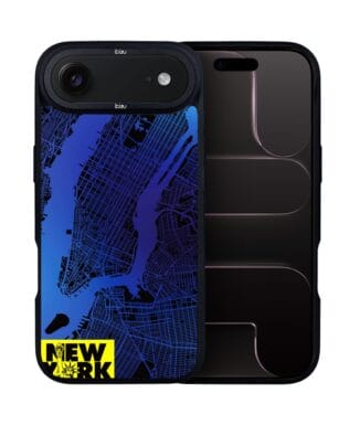 Etui do iPhone Air IBIZU DropGuard Matt z MagSafe, mapy świata, New York