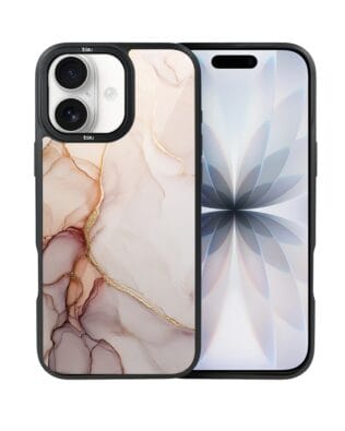 Etui do iPhone 17 IBIZU DropGuard Matt z MagSafe, Ethereal Essence, Różany alabaster