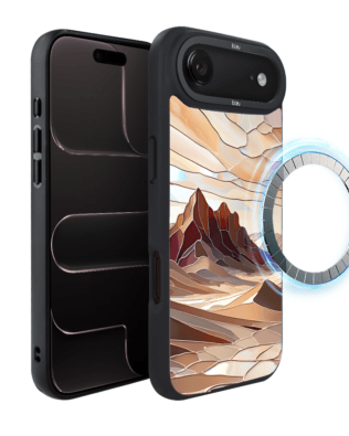 Etui do iPhone Air IBIZU DropGuard Matt z MagSafe, Barwy Szkła, Pustynny spokój