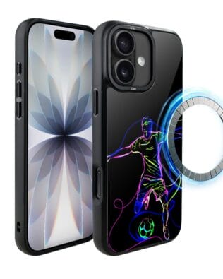 Etui do iPhone 17 IBIZU DropGuard Matt z MagSafe, #ElectroMove, Moc football’u