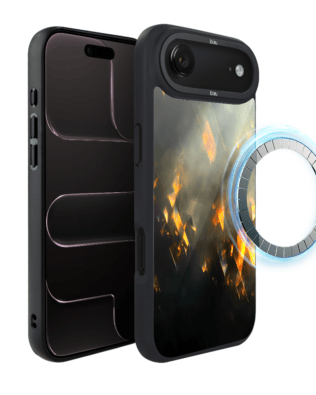 Etui do iPhone Air IBIZU DropGuard Matt z MagSafe, Twilight Dreams, Golden Sparks