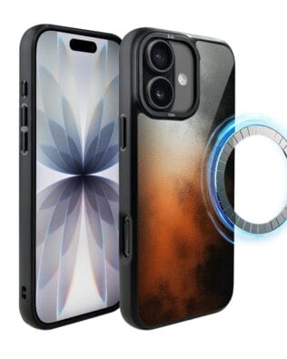 Etui do iPhone 17 IBIZU DropGuard Matt z MagSafe, Twilight Dreams, Ember