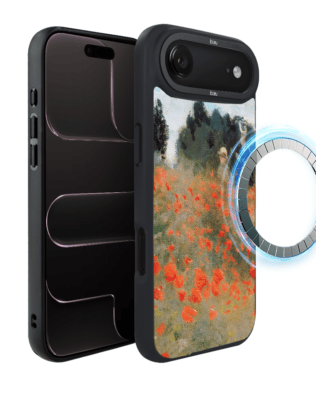Etui do iPhone Air IBIZU DropGuard Matt z MagSafe, Claude Monet, pole maków