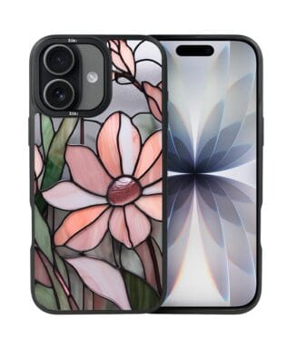 Etui do iPhone 17 IBIZU DropGuard Matt z MagSafe, Barwy Szkła, Różowa magnolia