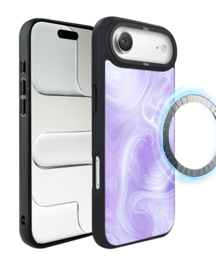 Etui do iPhone Air IBIZU DropGuard Matt z MagSafe, Ethereal Essence, Lawendowy wir