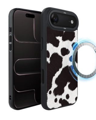 Etui do iPhone Air IBIZU DropGuard Matt z MagSafe, Zew Natury, Polska krowa