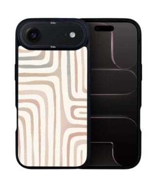 Etui do iPhone Air IBIZU DropGuard Matt z MagSafe, Boho, Geometryczne linie