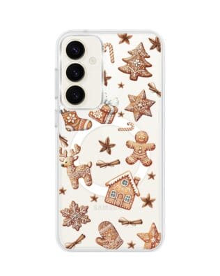 Etui do Samsung Galaxy S23 Plus z MagSafe przeźroczyste, silikonowe Flexi, Magia pierniczków