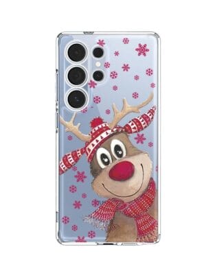 Etui do Samsung Galaxy S25 Ultra przeźroczyste, silikonowe Flexi, Renifer